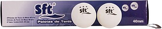 CAIXA 6UNIDADES BOLAS TÊNIS DE MESA 40MM Softee - Branco 40...