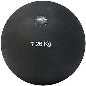 PESO DE LANÇAMENTO EM BORRACHA Softee - Preto 7,25 kg