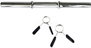 Barra Haltère 36CM com Fixações Mola