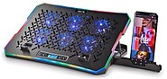 Suporte Refrigerante NGS Hero Stand para Portáteis até 15.6”/ Iluminação LED