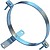 Braçadeira de tubo fogão suporte galvanizado 150 (2 peças) - imagem 1