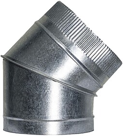 Cotovelo Salamandra Galvanizado de 200 mm. 45° (0,8 mm.)