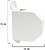 Recolhedor de Persiana Abatível Branco Fita 22 mm - imagem 1