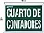 PLACA Cuarto De Contadores 30x21 - imagem 1