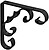 Suporte Ornamental Reforçado Cor Preto 100x100 cm. Suporte Prateleira, Suporte Prateleira Esquadria Prateleira Suporte Ornamental Reforçado Cor Preto 100x100 cm - imagem 1