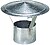 Wolfpack Chapéu Galvanizado para Salamandra, Chaminé, Extração de Fumos, Para tubo Ø 250 mm - imagem 1