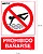 PLACA Proibido Tomar Banho 30x21 cm - imagem 1