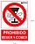 PLACA Proibido Beber e Comer 30x21cm - imagem 1