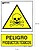 PLACA Perigo Produtos Tóxicos 30x21cm - imagem 1