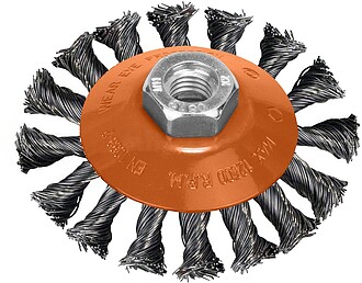 ESCOVA Oblicuo COM Arame De Aço Trenazdo Rosca M14, Ø 100 ...