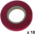 Cinta Para Atadora 11 x 0,15 mm. x 26 metros Vermelho (Pack 10 Rolos)