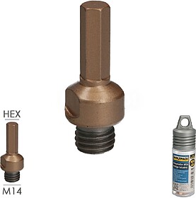 Adaptador M14 A Espiga Taladro, Adaptador Rebarbadora A Tala...