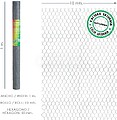 Grelha Tripla Torção 50/ Largura 100 cm. Rolo 10 Metros Uso Doméstico