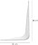 Palomilla Wolfpack Pintada Blanca 200x250 mm. Palomilla Wolfpack Pintada Blanca 200x250 mm - imagem 1