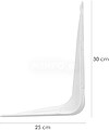 Borboleta Wolfpack Pintada Branca 250x300 mm. Borboleta Wolfpack Pintada Branca 250x300 mm