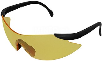 Óculos de Proteção EN166 Hastes Ajustáveis Lentes Âmbar...