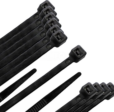 Abraçadeira Nylon 100%. Cor Preto 3,5 x 280 mm. Bolsa 100 unidades. Abraçadeira Plástico, Organizador Cabos, Alta Resistência Abraçadeira Nylon 100%. Cor Preto 3,5 x 280 mm. (Bolsa 100 Unidades)