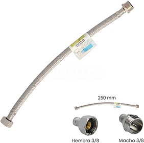 Mangueira Flexível Aço Inoxidável Macho 3/8 - Fêmea 3/8 ...