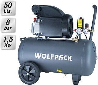 Compressor Wolfpack 50 Litros 2,0 HP Sem Óleo Compressor Wo...