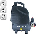 Compressor Wolfpack 6 Litros 1,5 HP Sem Óleo Compressor Wolfpack 6 Litros 1,5 HP Sem Óleo