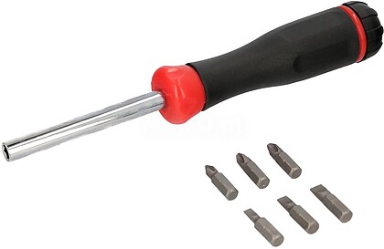 Jogo De Pontas COM Chave De Fenda 1/4” 7 Peças. Aço Cromo Vanádio, Kit Destorpuntas, Pontas Chave De Fenda. Chave De Fenda Magnética COM 6 Pontas
