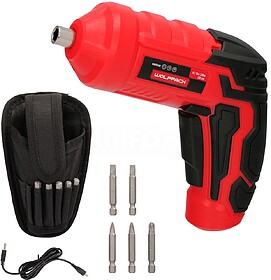 Aparafusador 4 Volt. COM Led, Bolsa e 5 Pontas de Chave de F...