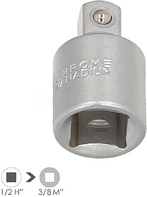 Adaptador Redutor 1/2” Fêmea A 3/8” Macho Aço Cromo Va...