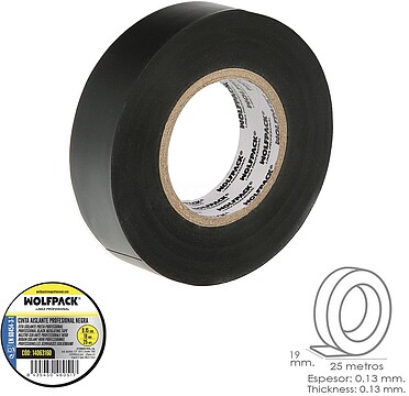 FITA ISOLADORA PROFISSIONAL 0,15x19x25 NE FITA ISOLADORA PROFISSIONAL 0,15x19x25 NE