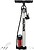 Bomba Inflar Bicicleta Com Manómetro. Bocal Duplo Válvula Presta e Schrader. Com Adaptadores. Ø 32 x 500 mm. 10 BAR/ 160 PSI Bomba Inflar Com Manómetro. Bocal Duplo Para Válvula Presta e Schrader. Com Adaptadores. Ø 32 x 500 mm - imagem 1