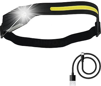 Lanterna LED Frontal Cabeça Ajustável 350 Lúmens 4 Modos,...