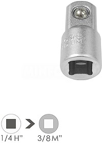 Adaptador Aumentador 1/4” Fêmea 3/8” Macho Adaptador Au...