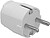 Ficha Schuko 2P+T 16A Branco. Ficha Schuko 2P+T 16A Branco - imagem 1