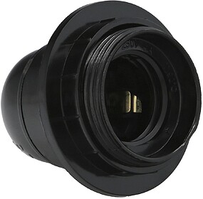 Portalâmpadas 4 A. E-27 Com Rosca + Arruela Negra Portalâm...