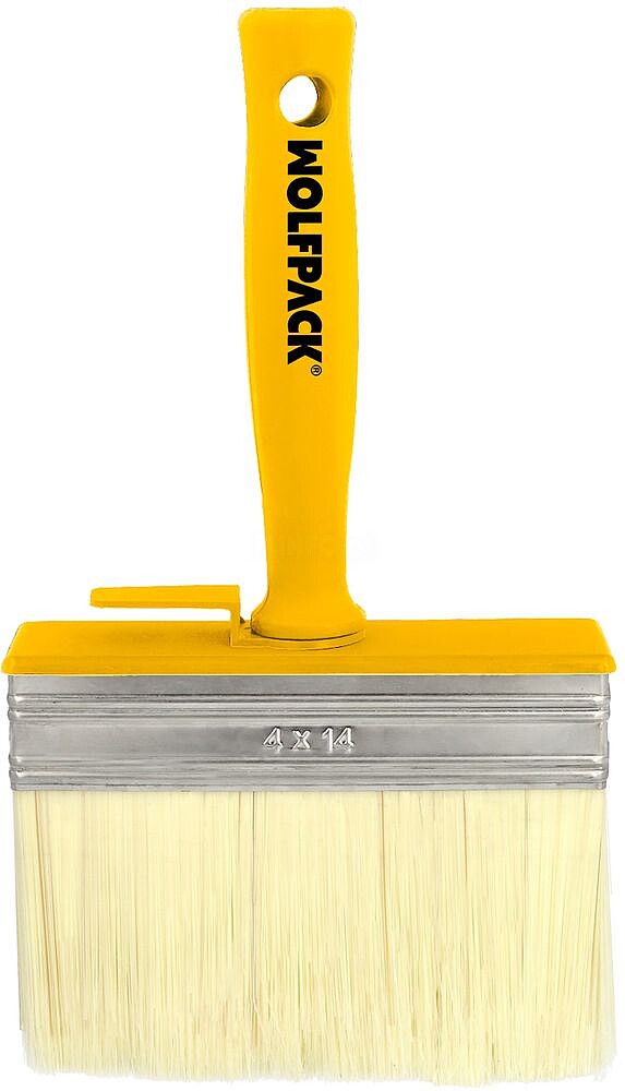 Trincha Profissional Tetos 140x40 mm. Cerdas Brancas. Cabo Ergonómico, Com Gancho. Trincha Pintura, Trincha Pintor Profissional Trincha Profissional Tetos 140x40 mm
