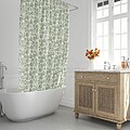 Cortina de Duche Folhas Verdes 180x200cm. Impermeável Cortina de Duche Folhas Verdes 180x200cm. Impermeável