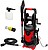 Hidrolimpiadora Alta Pressão 180 Bares 2.400 Watt. Com Acessórios 390 Litros/ Hora. Limpadora de Água Com Depósito Detergente Hidrolimpiadora Alta Pressão 180 Bares 2.400 Watt. Com Acessórios e Rodas - imagem 1