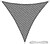 Toldo Vela Sombra Jardim Triangular Cinza 5,0 x 5,0 metros. Toldo Vela Sombra Jardim Triangular Cinza 5,0 x 5,0 metros - imagem 1