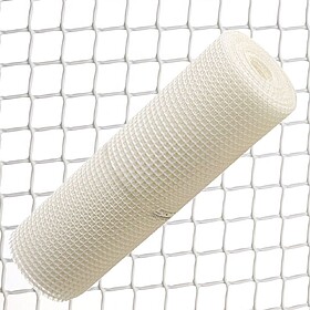 Malha Quadrada Plástico 0,5 cm. x 1 metro. Branca Rolo 25 m...