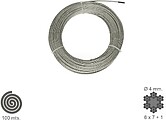 Cabo Galvanizado 4 mm. (Rolo 100 Metros) Sem Elevação Cabo Galvanizado 4 mm. (Rolo 100 Metros) Sem Elevação