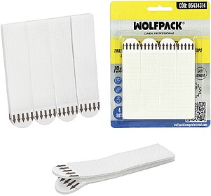 Tiras Colgadoras Adesivas Com Velcro 19 x 85 mm. Blister 4 u...