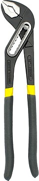 Alicates de Abertura Múltipla Negros 400 mm. Punhos Plastificados DIN 8976. Bico de Papagaio, Alicates Extensíveis, Alicates de Canalizador