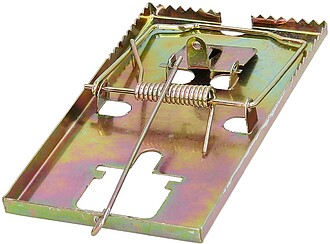 Armadilha para ratos metálica galvanizada 16 x 8.8 cm