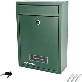 Caixa de Correio Quadrada Verde 26 x 9 x 31 (Alt.) cm