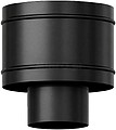 Terminal Antirrevogável Salamandra Vitrificada Negro Ø 150 mm. Chapéu Tubo Chaminé, Chapéu Tubo Fumo, Chapéu Aquecimento