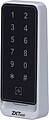 Leitor de acesso - Acesso por código QR, MF-card e PIN - Indicador LED e acústico - Wiegand 26/34 ¦ RS485 - Compatível com controladoras ZKTeco - Apto para exterior IP65 ZK-QR600-VK-MF
