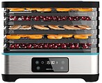 Cecotec VitaDry Pro Desidratador de Alimentos - 300W - Bandejas Ajustáveis - Controlo Digital Preciso - Temporizador - Temperatura de 35 a 70°C - Acabamentos em Aço Inoxidável - Silencioso - Cor Preto CE4949