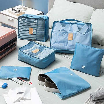 Pack de 6x Bolsas Luggan de Organização p/ Malas Viagem - InnovaGoods IG000259 V0103062