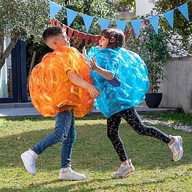 Pack 2x Bolas Insufláveis Gigantes p/ Choques Bumpoy (Azul/...