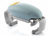 Innovagoods Lloucan Abrelatas e Frascos Elétrico - Automático - Fácil de Usar - Ajustável - Funciona com 2 Pilhas AA - Auto-desligamento - 19.5x10.8x6.7cm - Cor Cinzento e Azul V0103822