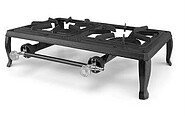 Orbegozo FO 6200 Fogão a Gás Portátil - Potente e Resistente para Uso Exterior - Grade de Ferro Fundido - Seguro e Prático - 7kW de Potência